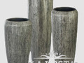 Кашпо полистоун Pw-woodbrown Vase D34xH75 с тех. горшком