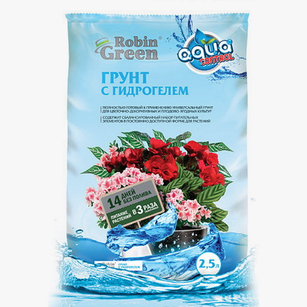 100% уникальные фото Грунт с гидрогелем Robin Green