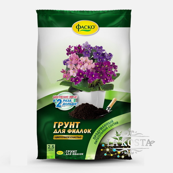 100% уникальные фото Грунт для фиалок Цветочное счастье
